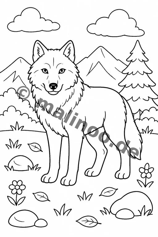 Wölfe Aktivitätsbuch 100 Rätsel- und Aktivitätsseiten PDF Download – Vorschaubild 1