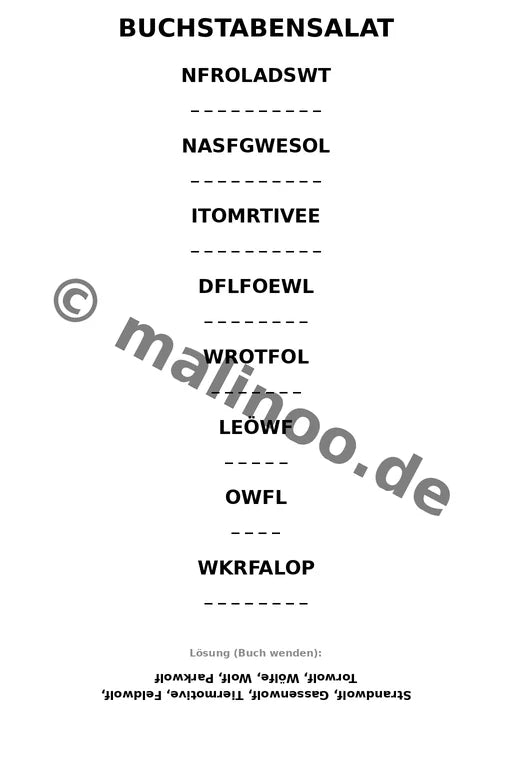 Wölfe Aktivitätsbuch 100 Rätsel- und Aktivitätsseiten gedruckt+gebunde – Vorschaubild 9