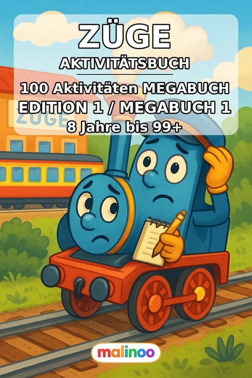 Zugaktivitäten Aktivitätsbuch 100 Rätsel- und Aktivitätsseiten PDF Dow – Cover