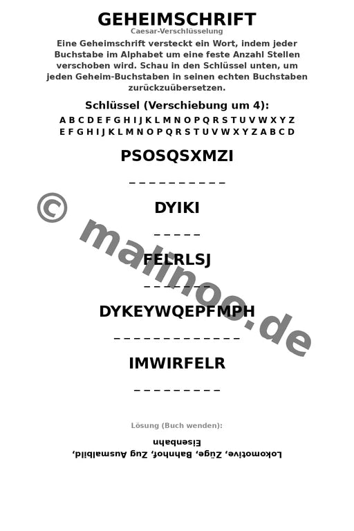 Zugaktivitäten Aktivitätsbuch 100 Rätsel- und Aktivitätsseiten gedruck – Vorschaubild 9