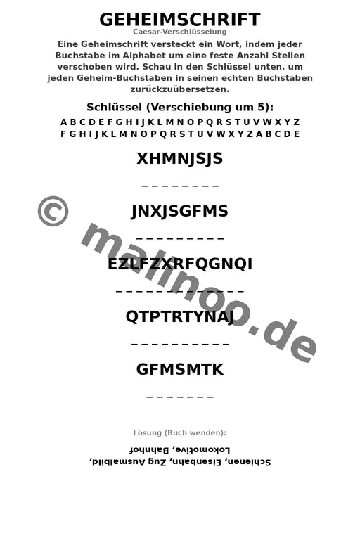 Zugaktivitäten Aktivitätsbuch 20 Rätsel- und Aktivitätsseiten gedruckt – Vorschaubild 6
