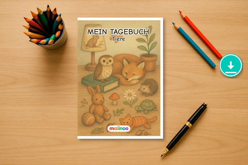 Tagebuch Baby Animals Activity Low animals activity 00 mockup digital