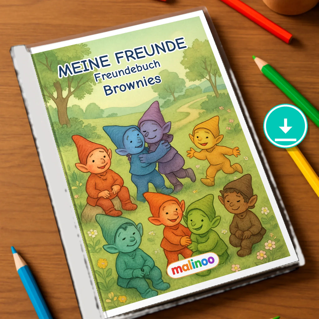 Freundebuch Brownie de 00 mockup digital