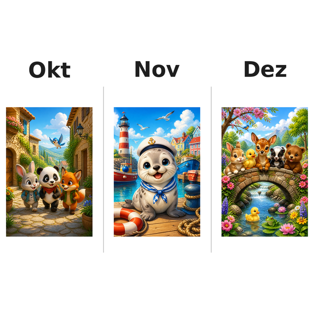 baby_animals_low Kalender 2027 Motive ausgemalt 4