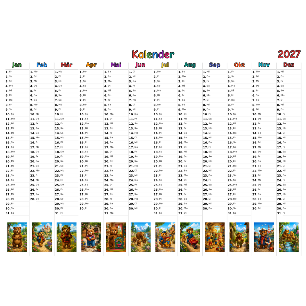 bears_low Kalender 2027 ausgemalt