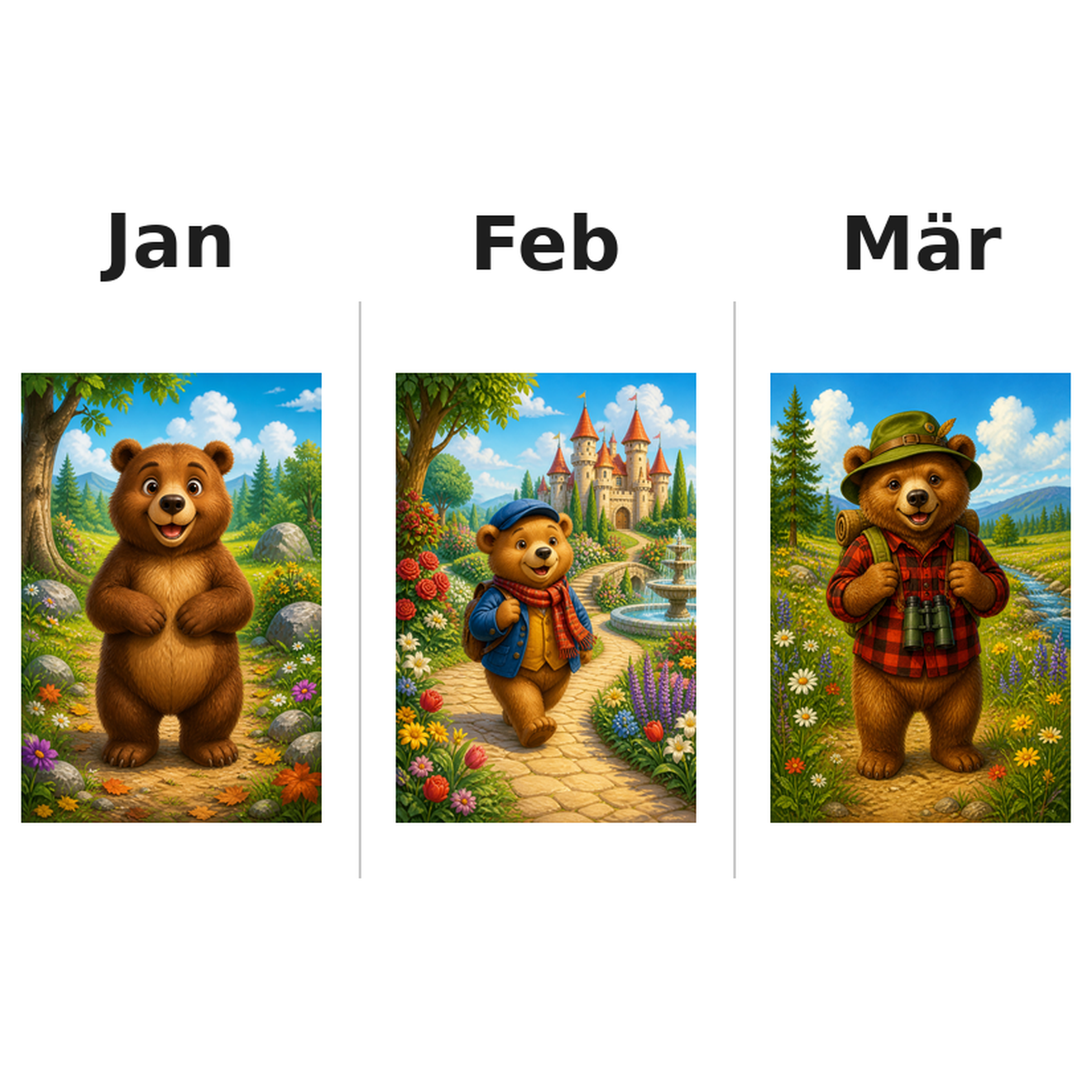bears_low Kalender 2027 Motive ausgemalt 1
