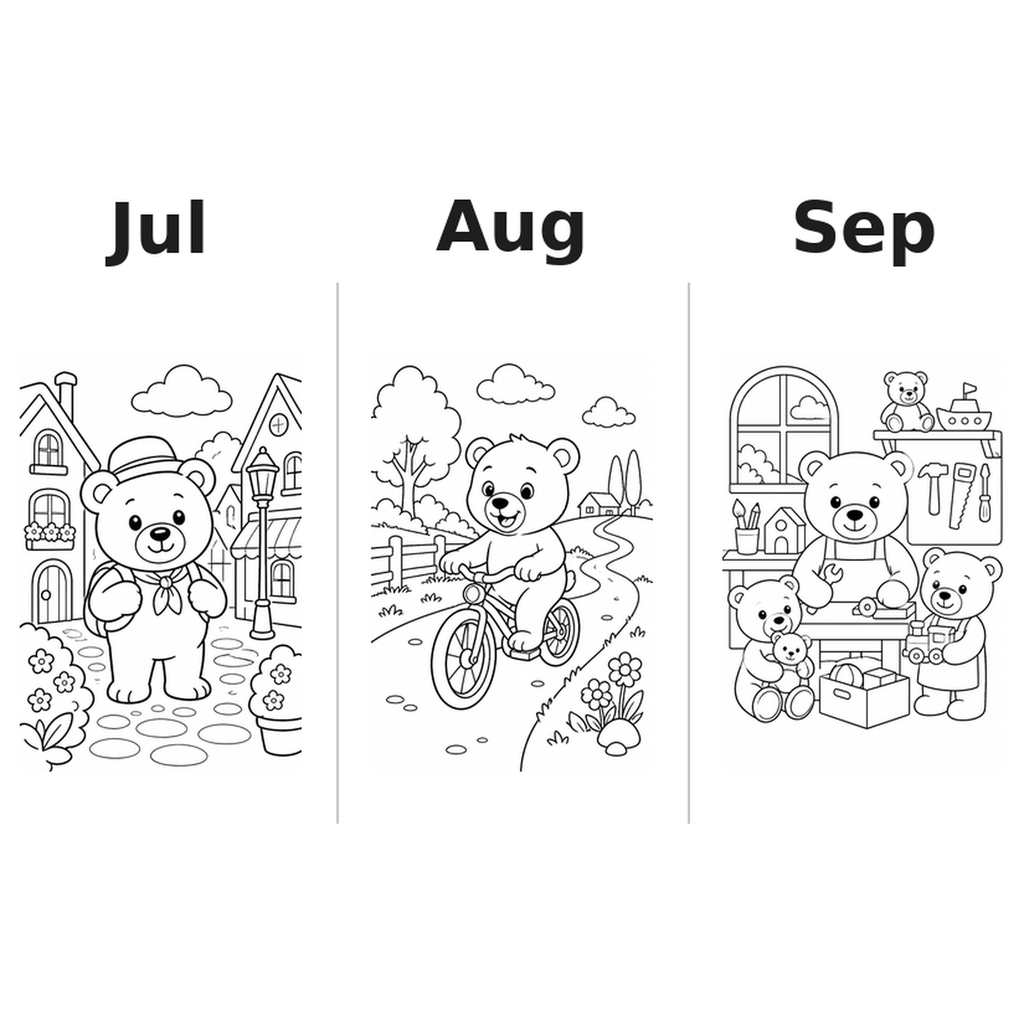 bears_low Kalender 2027 Motive Ausmalen 3