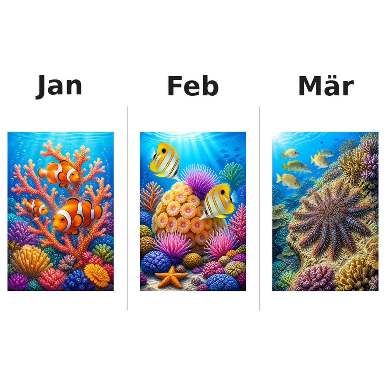 coral_reefs_medium Kalender 2027 Motive ausgemalt 1
