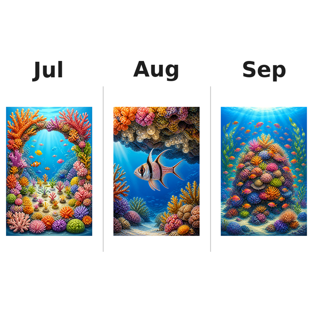 coral_reefs_medium Kalender 2027 Motive ausgemalt 3
