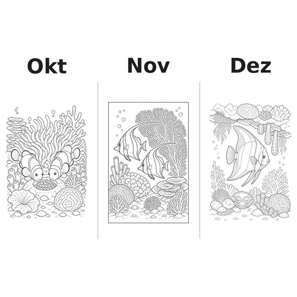 coral_reefs_medium Kalender 2027 Motive Ausmalen 4