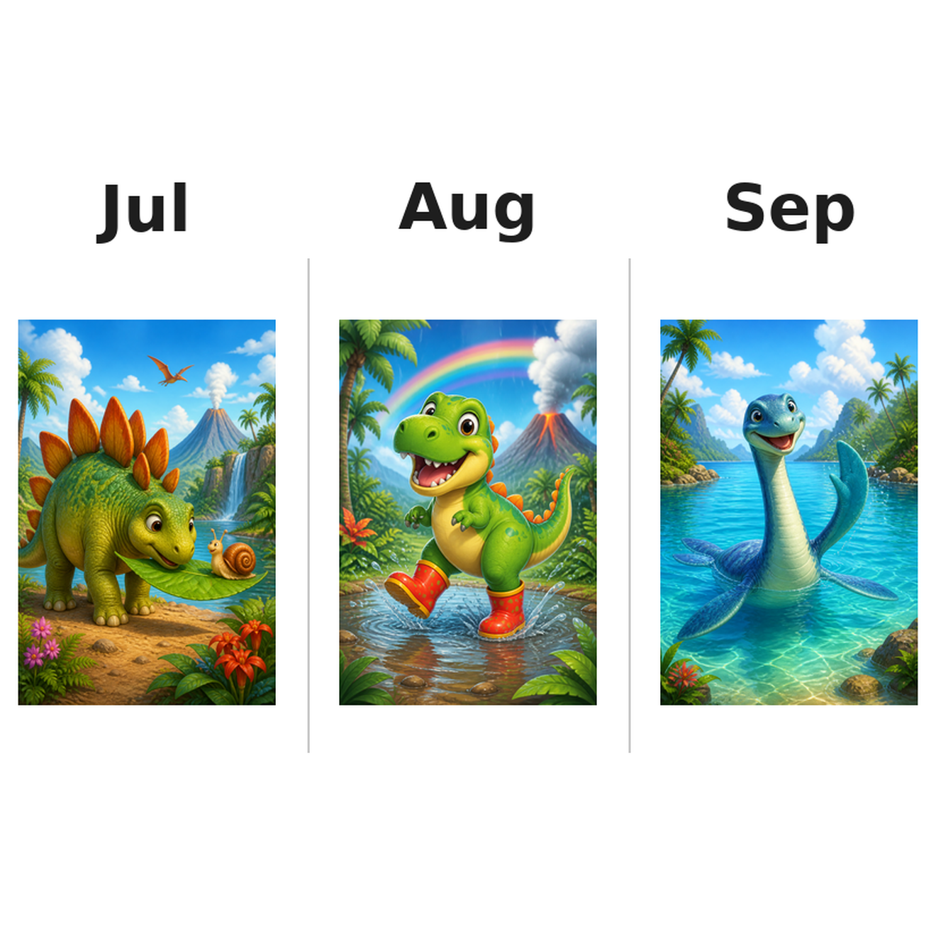 dinosaur_low Kalender 2027 Motive ausgemalt 3