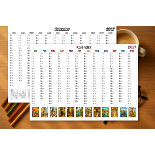 egypt Kalender 2027 Mockup