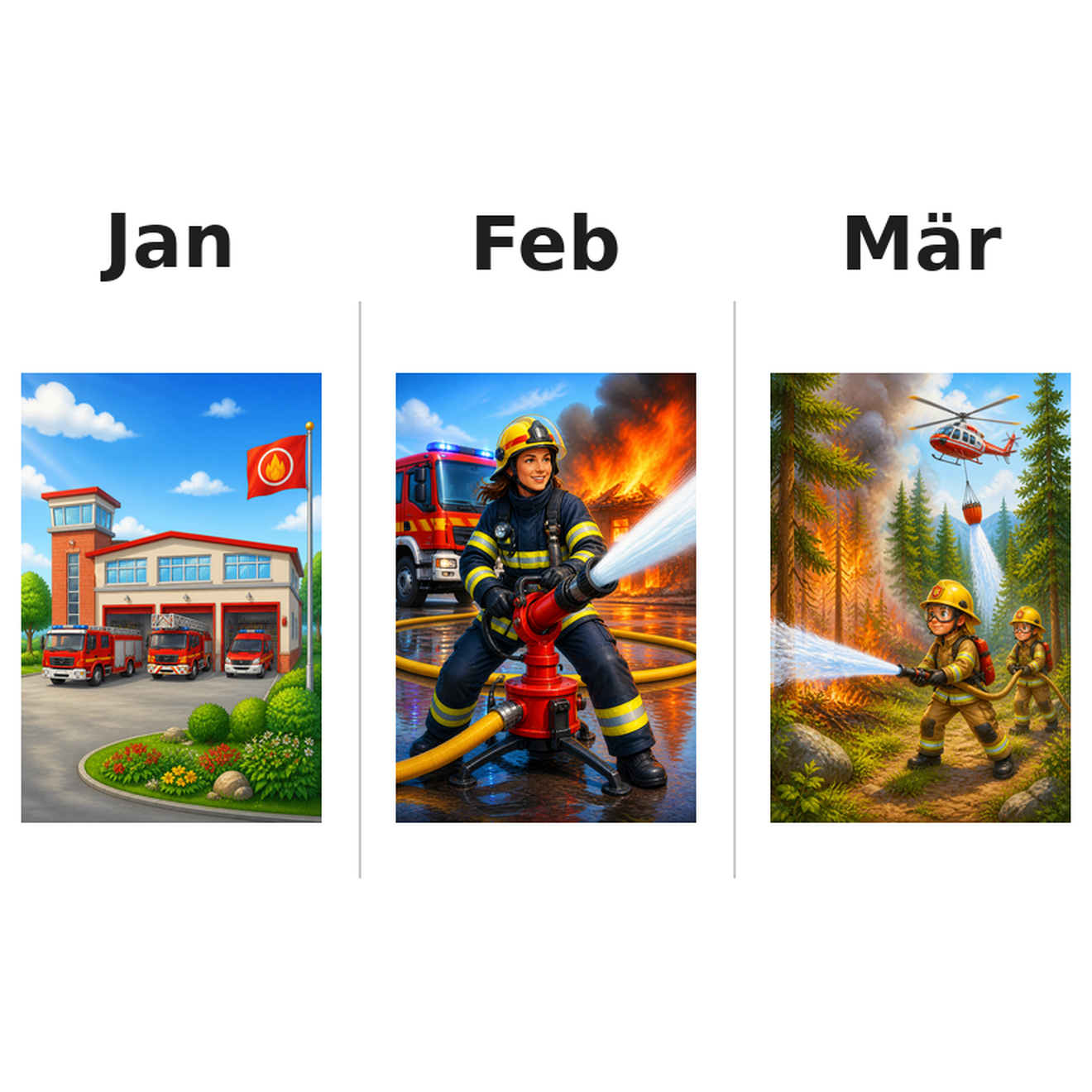 fire Kalender 2027 Motive ausgemalt 1