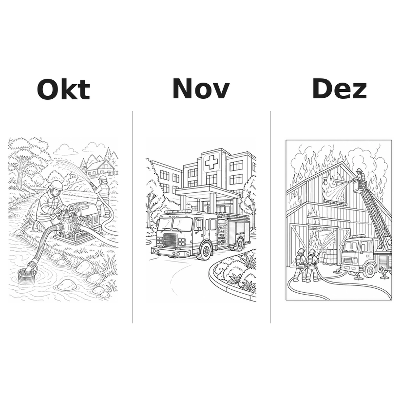 fire Kalender 2027 Motive Ausmalen 4