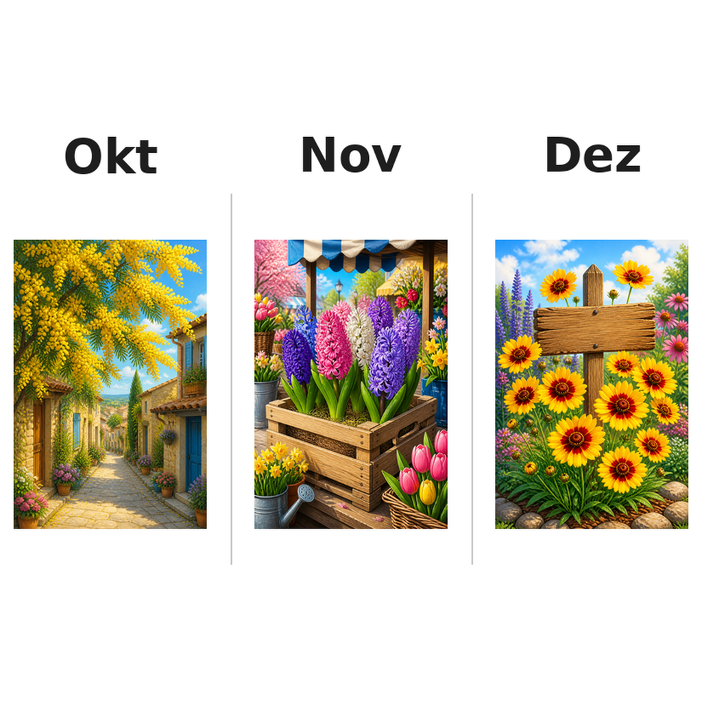 flowers_medium Kalender 2027 Motive ausgemalt 4