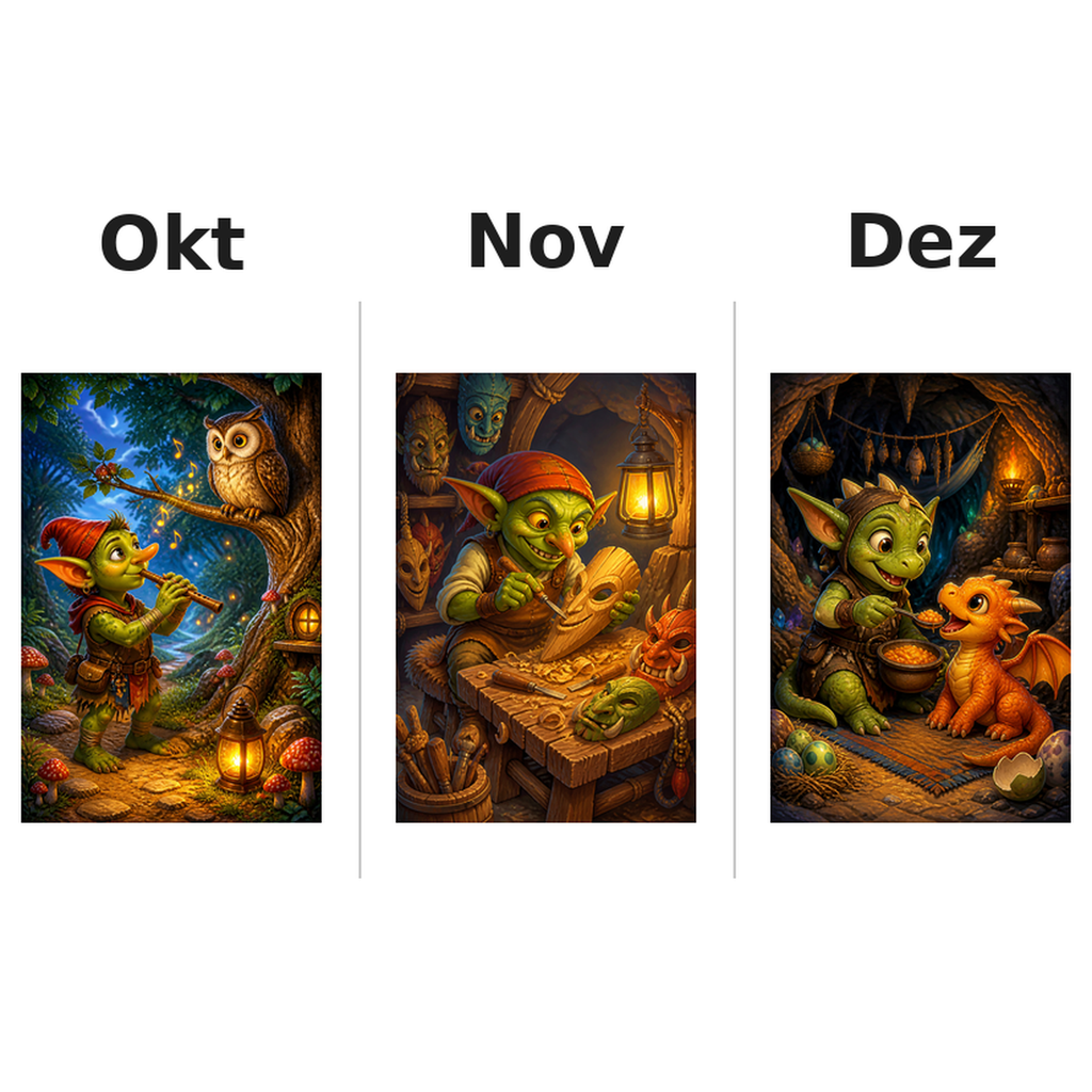 goblins_medium Kalender 2027 Motive ausgemalt 4