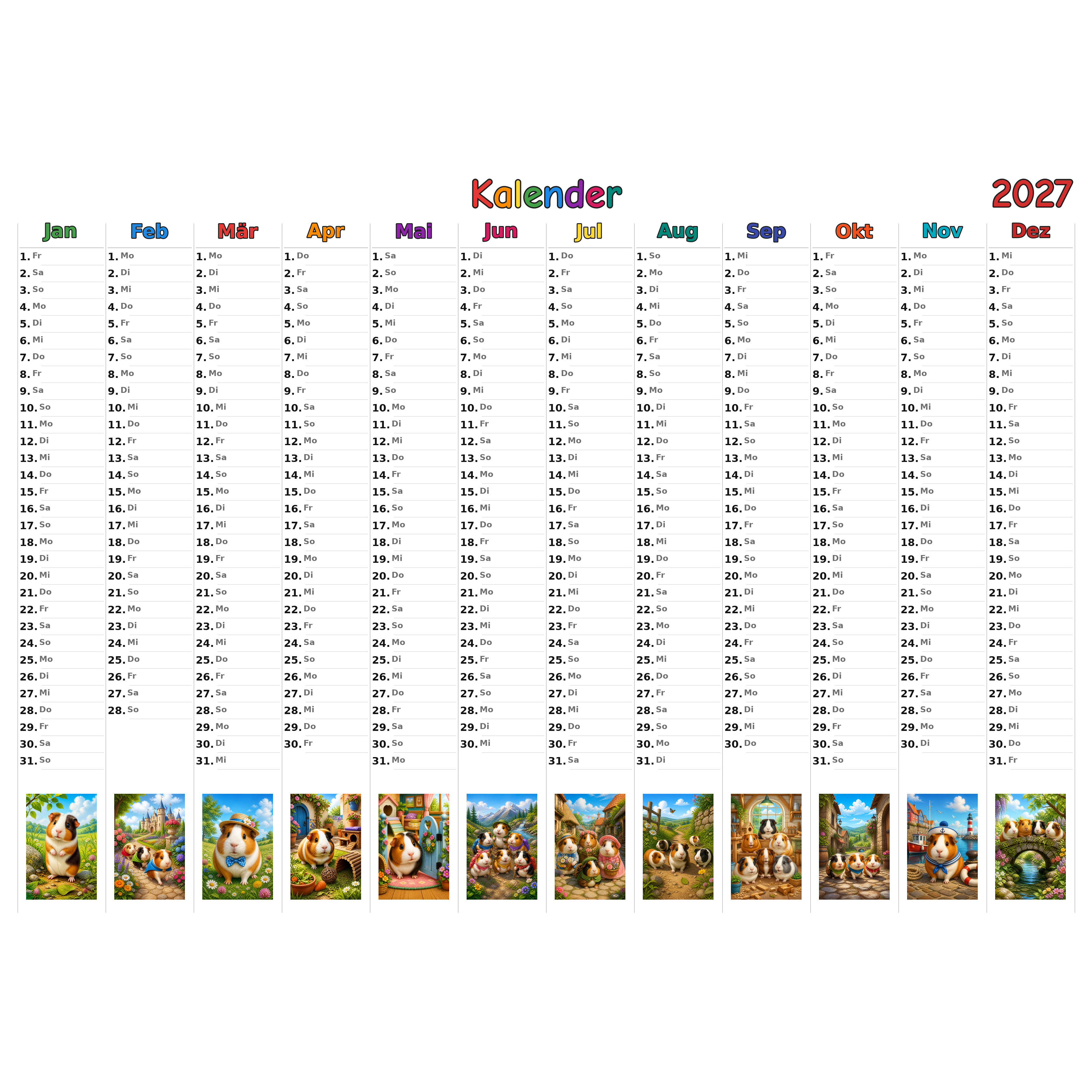 guinea_pigs_low Kalender 2027 ausgemalt