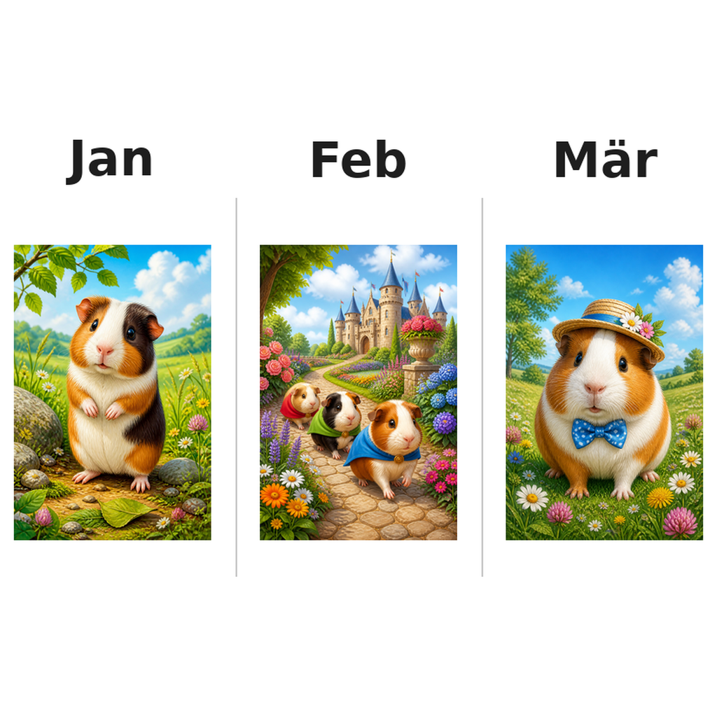guinea_pigs_low Kalender 2027 Motive ausgemalt 1