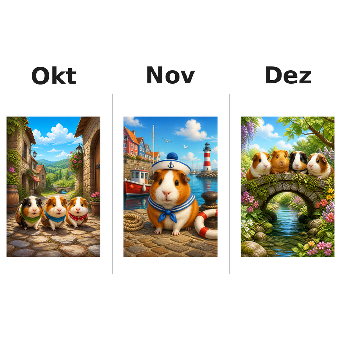 guinea_pigs_low Kalender 2027 Motive ausgemalt 4