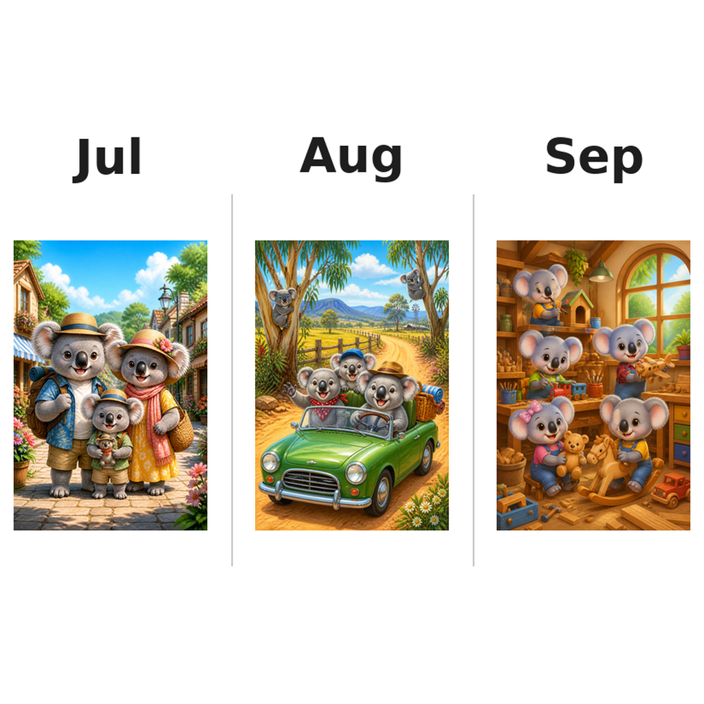 koalas_low Kalender 2027 Motive ausgemalt 3
