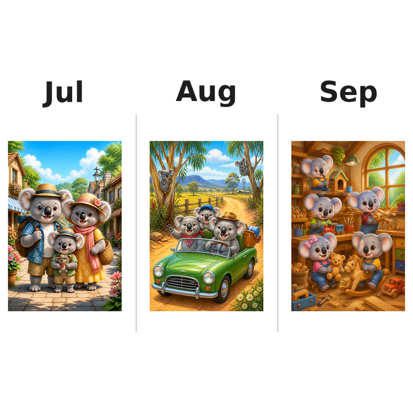 koalas_low Kalender 2027 Motive ausgemalt 3