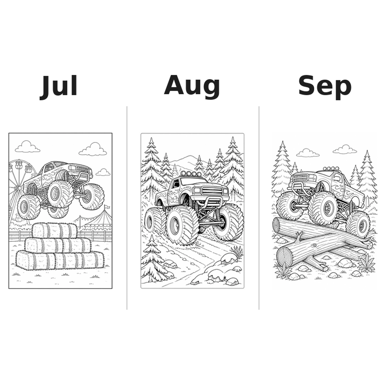 monster_trucks_medium Kalender 2027 Motive Ausmalen 3