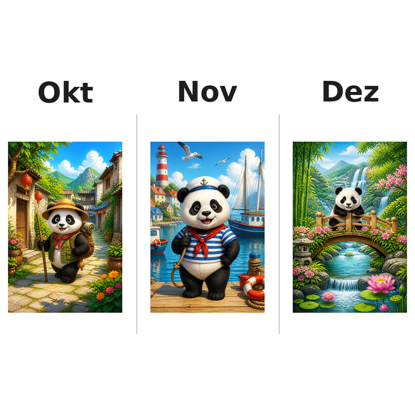 panda_low Kalender 2027 Motive ausgemalt 4