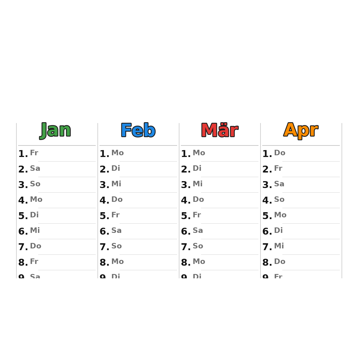 police Kalender 2027 Detail