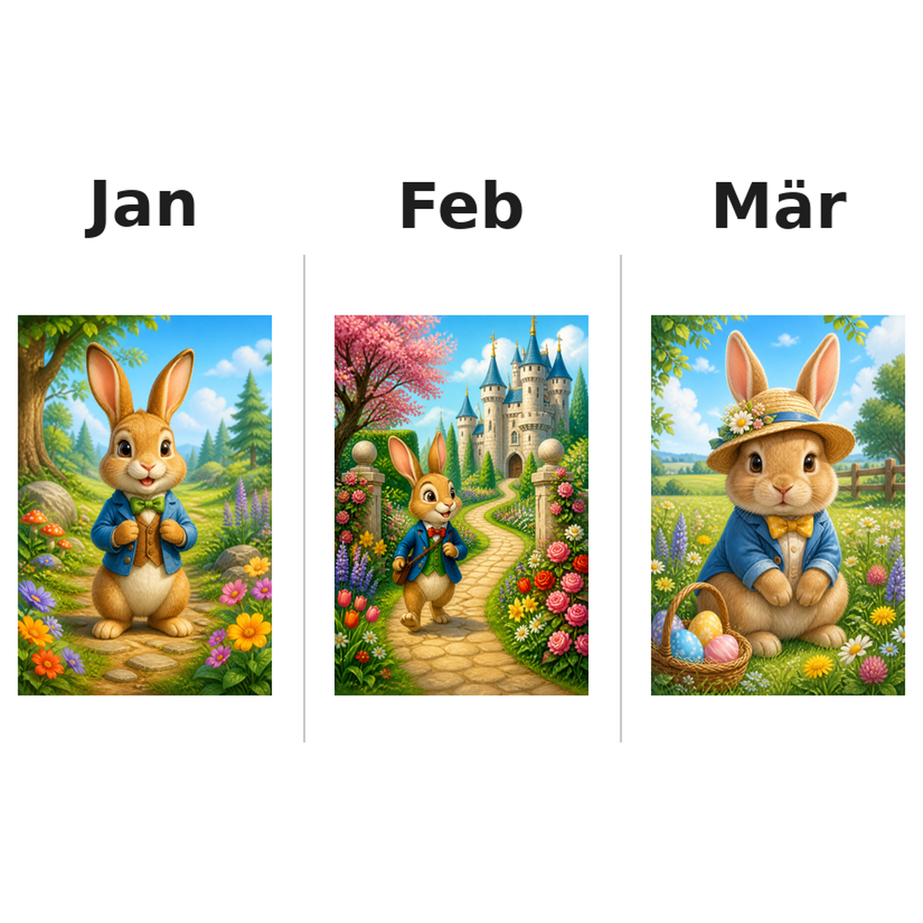 rabbit_low Kalender 2027 Motive ausgemalt 1