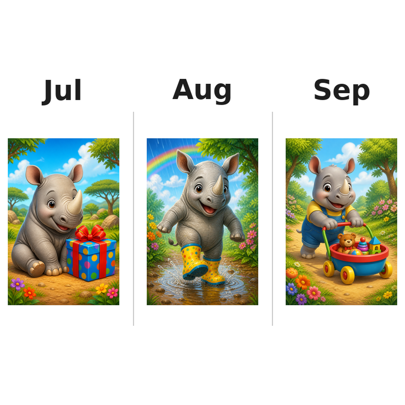 rhinos_low Kalender 2027 Motive ausgemalt 3