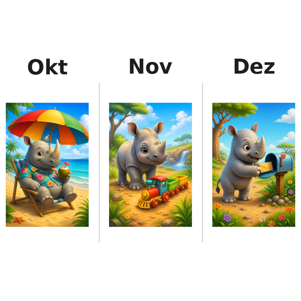 rhinos_low Kalender 2027 Motive ausgemalt 4