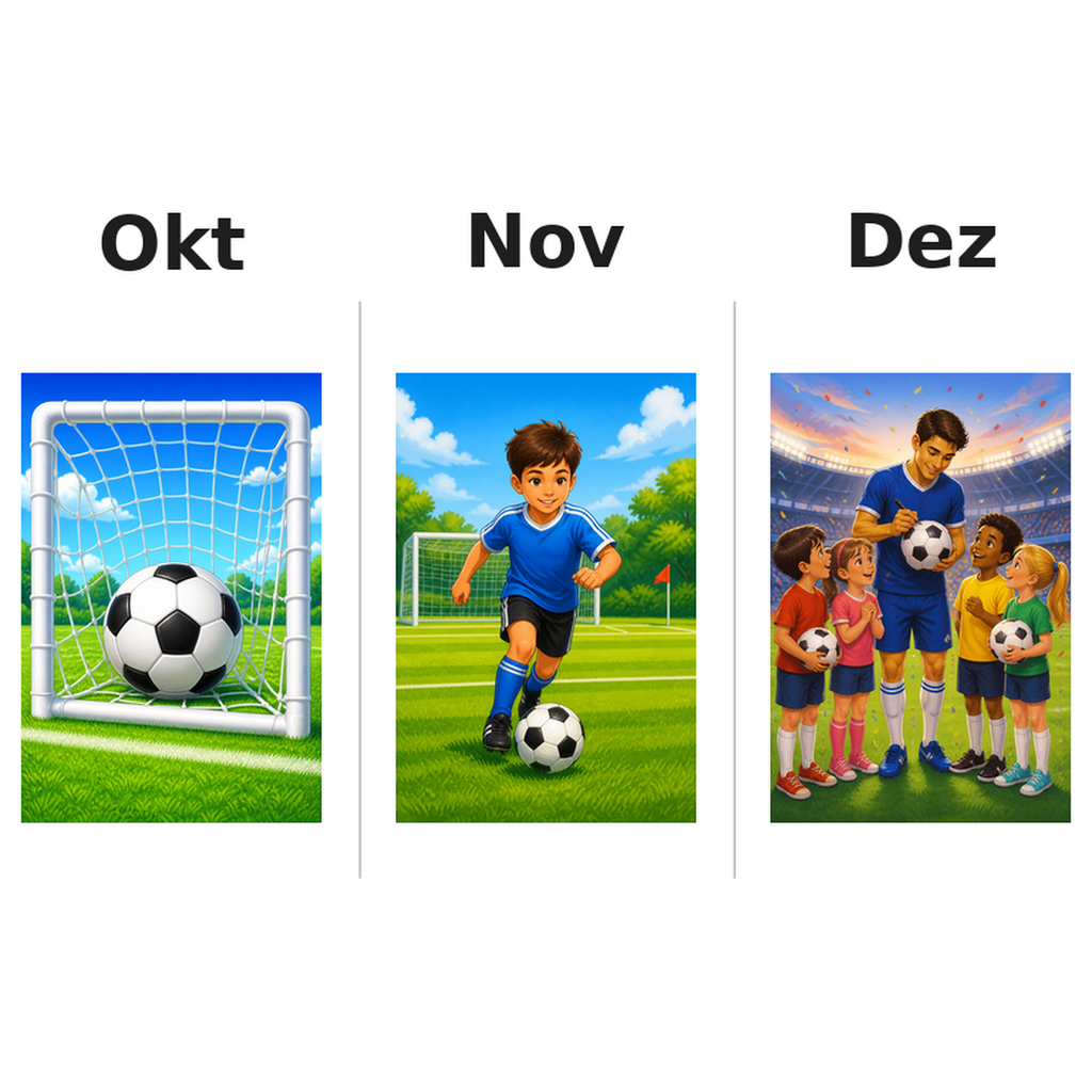 soccer Kalender 2027 Motive ausgemalt 4