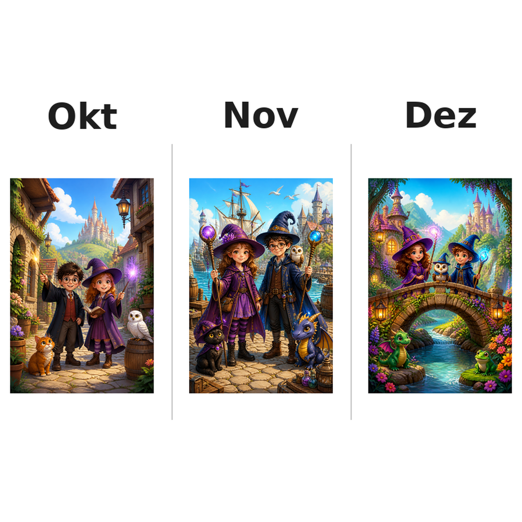 witches_and_wizards Kalender 2027 Motive ausgemalt 4