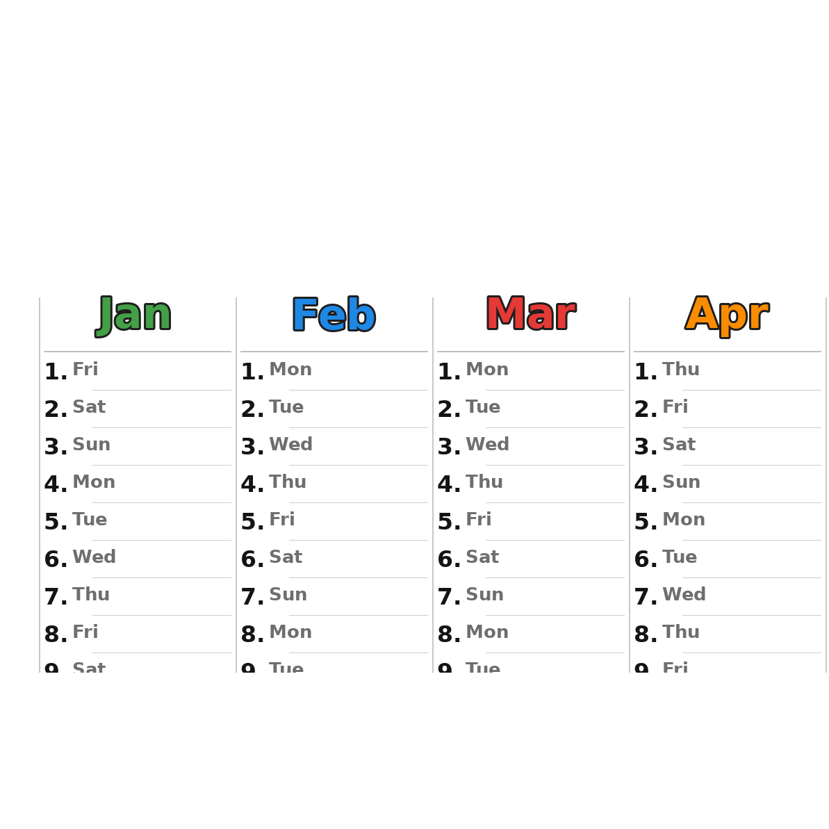 wolves_low Kalender 2027 Detail