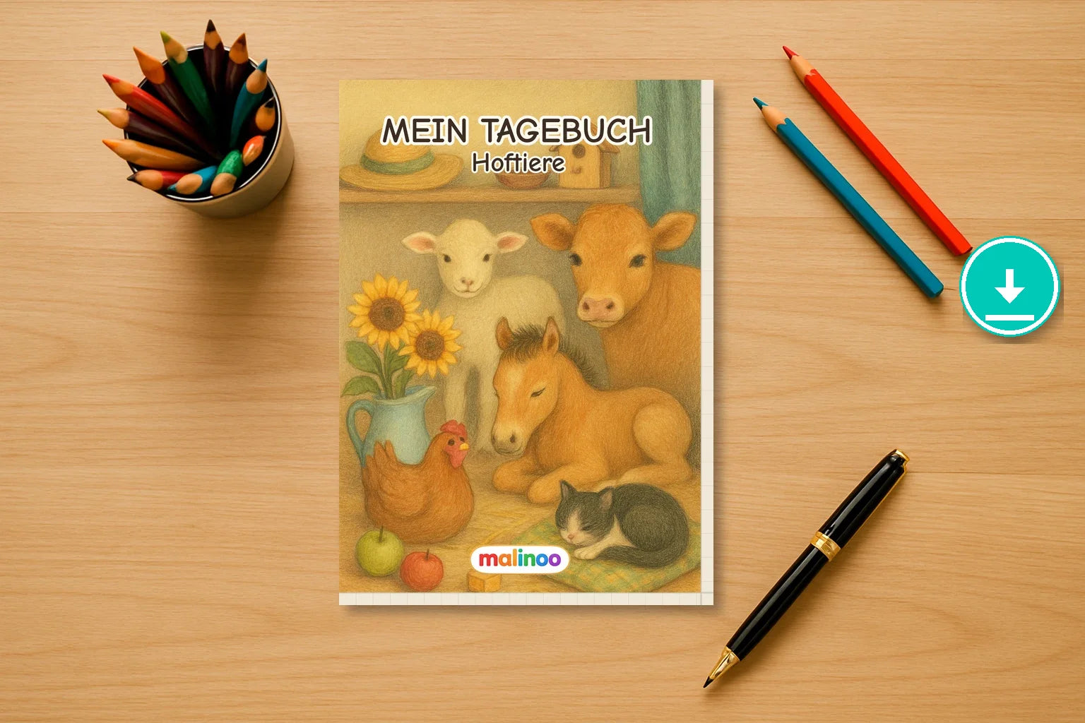Tagebuch Farm Animals Low