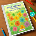 Freundebuch Four-Leaf Clover 00 mockup digital