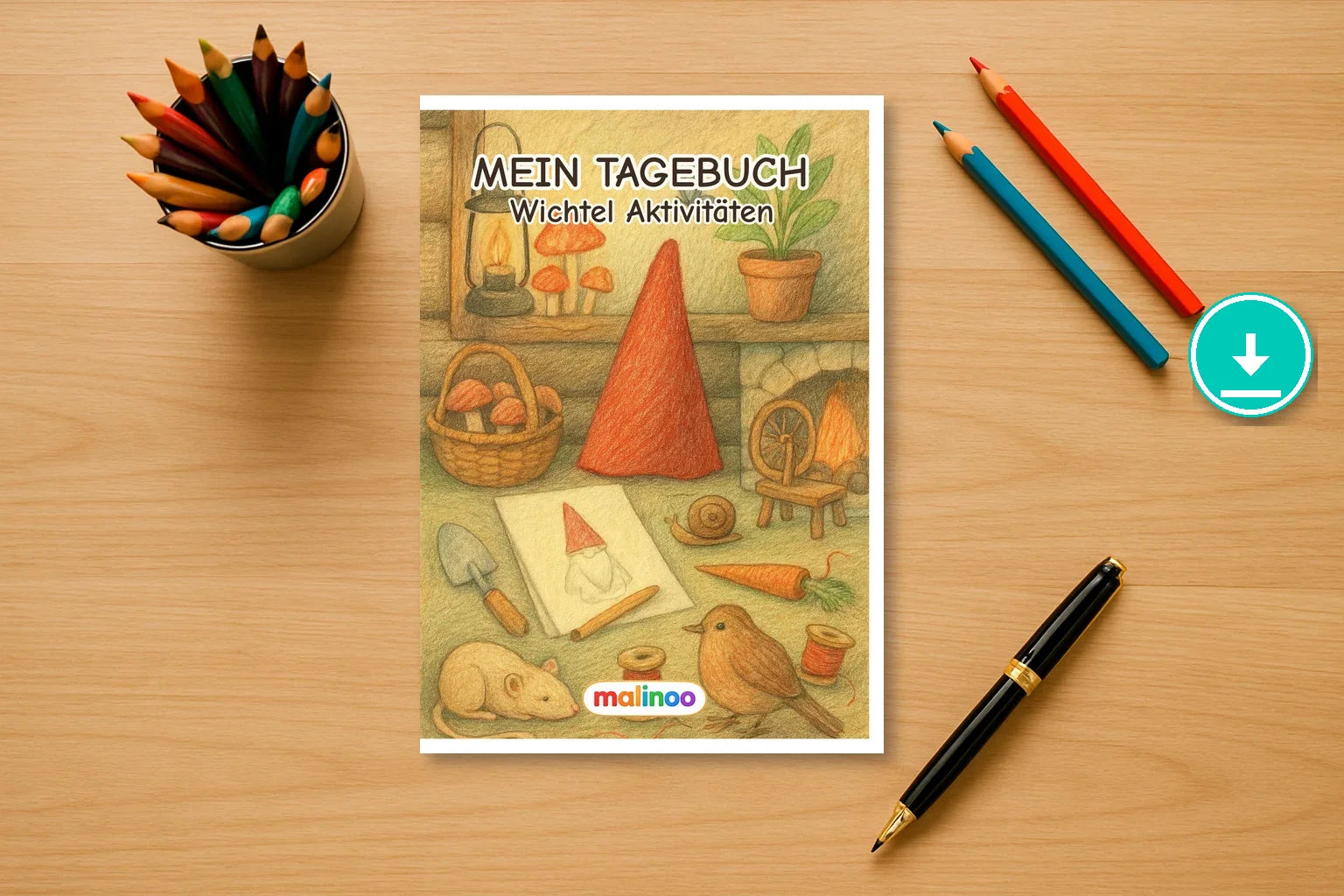 Tagebuch Gnomes Activity Medium activity 00 mockup digital