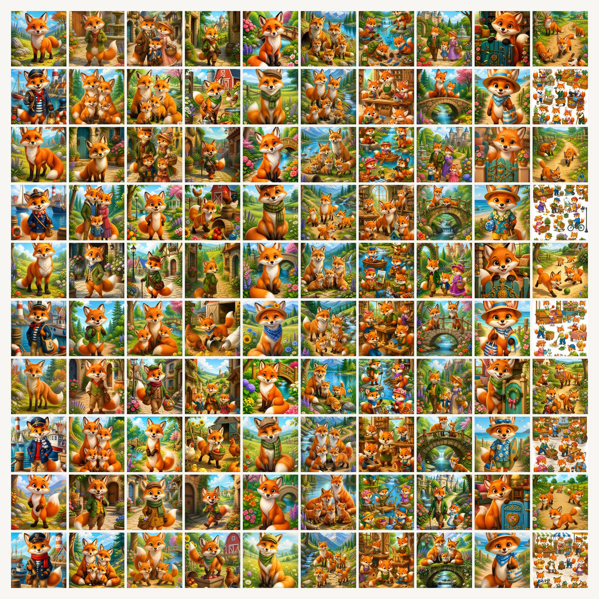 Sticker-Set Kinder – 100 Aufkleber pro Motivwelt – DIN-A4 Vinyl, wasserfest – 10 Motivwelten zur Auswahl – Aufkleber Kinder, Sticker Set – Bild 7