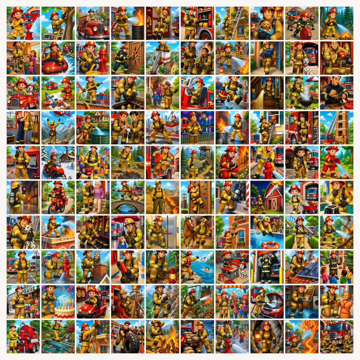 Sticker-Set Kinder – 100 Aufkleber pro Motivwelt – DIN-A4 Vinyl, wasserfest – 10 Motivwelten zur Auswahl – Aufkleber Kinder, Sticker Set – Bild 2