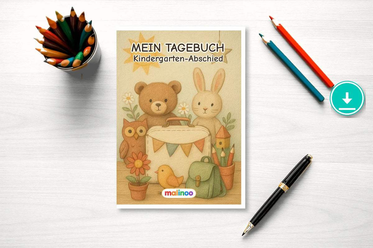 Tagebuch Kindergarten Farewell Medium farewell 00 mockup digital