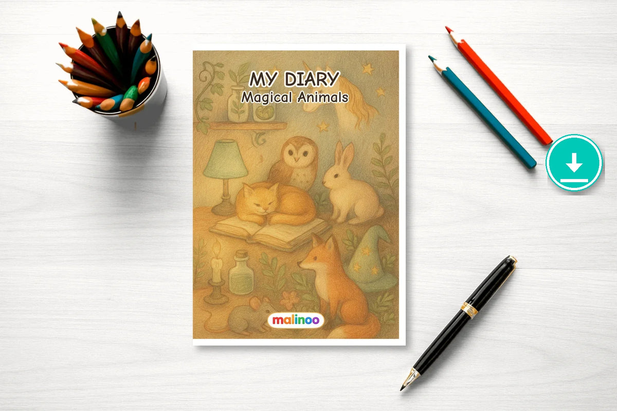 Tagebuch Magical Animals Medium animals 00 mockup digital en