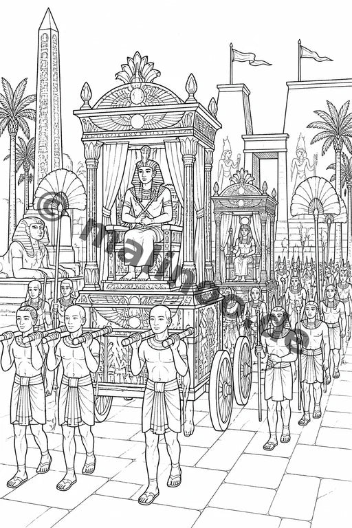 Ägypten Malbuch 100 Ausmalbilder gedruckt+gebunden – Vorschaubild 7