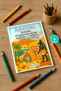 Ägypten Malbuch 20 Ausmalbilder PDF Download – Mockup-Ansicht