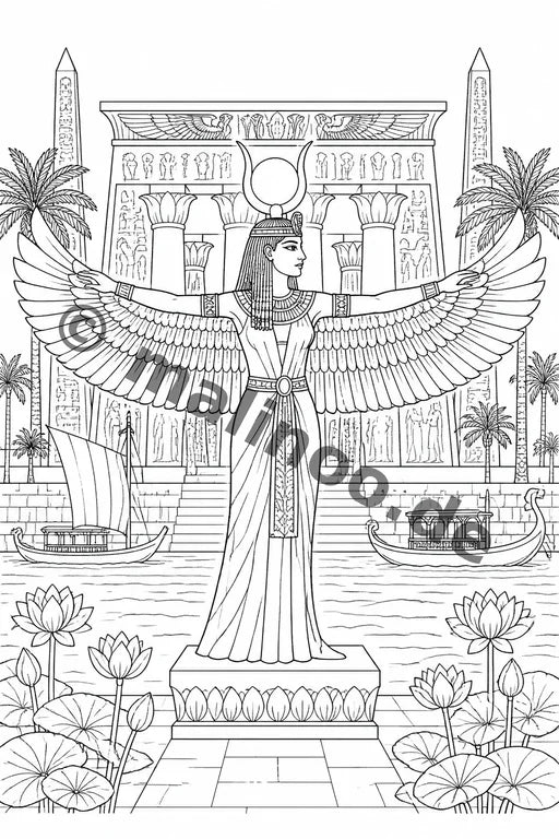Ägypten Malbuch 20 Ausmalbilder PDF Download – Vorschaubild 2