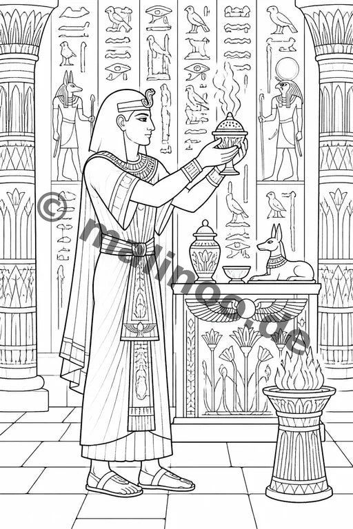 Ägypten Malbuch 20 Ausmalbilder PDF Download – Vorschaubild 5