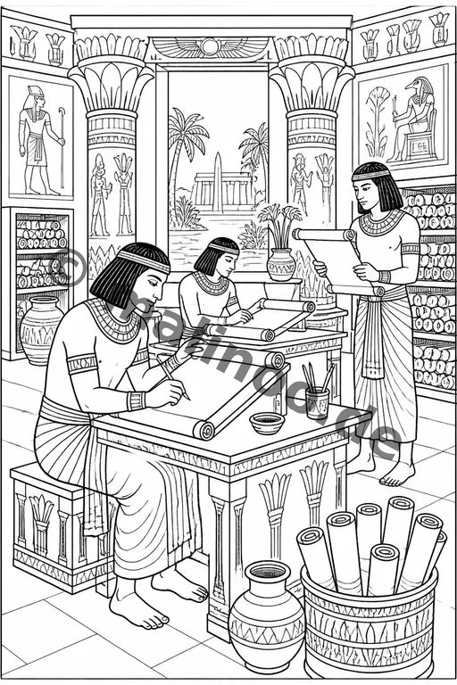 Ägypten Malbuch 20 Ausmalbilder gedruckt+lose – Vorschaubild 8