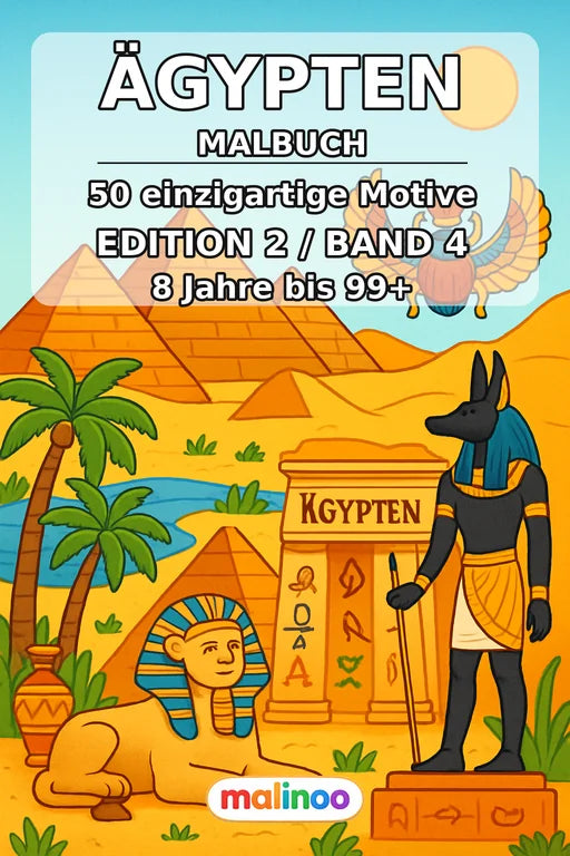Ägypten Malbuch 50 Ausmalbilder PDF Download – Cover