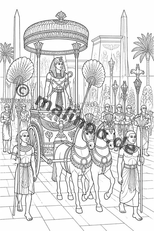 Ägypten Malbuch 50 Ausmalbilder gedruckt+lose – Vorschaubild 7