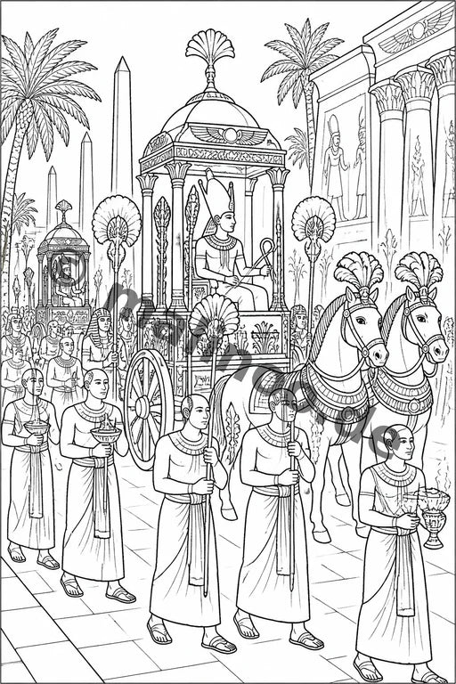 Ägypten Malbuch 50 Ausmalbilder gedruckt+lose – Vorschaubild 7