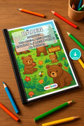 Bären Malbuch 100 Ausmalbilder PDF Download – Mockup-Ansicht